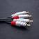 Qoltec 2xRCA - 2xRCA M-M 2m