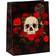 Puckator Skulls and Roses Red Roses Gift Bag Large