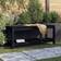 vidaXL black pine, 108 Deck Garden Bench