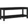 vidaXL Svart 108 x 35 x 45 cm Massiv Furu Trädgårdsbänk