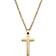 Lucléon Inlined Cross Necklace - Gold