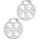 Tory Burch Small Miller Hoop Earrings - Silver