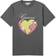 Ganni Grey Relaxed Heart T-shirt - Volcanic Ash