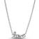 Pandora Handwritten Love Necklace - Silver/Transparent