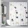 Shein 1pc Peva Printed Cat Pattern Shower Curtain For Bathroom, With Hooks