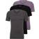 HUGO BOSS Classic T-shirt 3-pack - Black/Purple/Charcoal