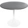 Leisuremod Bristol Modern White/Black Dining Table 32"