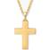 Jaxxon Mosaic Cross Pendant Necklace - Gold