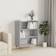 vidaXL Engineered Wood Gray Sonoma Oak Bogreol 90cm