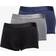 Calvin Klein Low Rise Trunk 3-Pack Black/Blue Shadow/Grey Sky