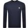 Belstaff Men's Long Sleeve Patch Logo T-Shirt Dark Ink