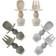 PandaEar Silicone Baby Spoons & Fork Feeding Set 6 Pack