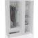 Polifurniture Denmark White Wardrobe 47.8x70.8"