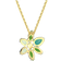 Swarovski Gema Pendant - Gold/Green