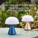 Lexon Mina M LED Dark Blue Lampe de table 11cm