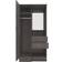 SECONIQUE Nevada Vanity Black Wardrobe 90x183.5cm