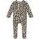 Posh Peanut Footie Ruffled Zippered One Piece - Lana Leopard Tan