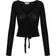 Gai+Lisva Anne wool wrap bluse Black