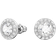 Swarovski Angelic Stud Earrings - Silver/Transparent