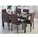 Modernique Emillia Brown Dining Set 90x150cm 7pcs