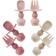 PandaEar Silicone Baby Spoons & Fork Feeding Set 6 Pack