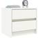 vidaXL Solid Pine Wood White Sängbord 31x40cm 2st