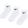 Nike Little Kid's Cushioned Ankle Socks 3-pack - White (UN0026-001)