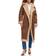 Levi's Notch Collar Faux Shearling Coat - Brown/Sesame