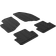 Gledring Gummi bilmattor set kompatibel Volvo V70/XC70 2000-2007 & S60 2000-2009 T-profil 4-delar + monteringsklämmor