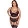 Cottelli Collection Cottelli CURVES BH Set 90C/XL Svart/Röd
