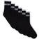 BOSS Six-pack of ribbed short socks in cotton blend Black