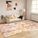 vidaXL Area Rug Multifarget, Hvit, Blå 190x300cm