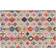 vidaXL Area Rug Multifarget, Hvit, Blå 190x300cm