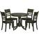 East West Furniture Antique ANLY5-CAP-W Cappuccino Dining Set 36" 5