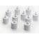 Duni Moving Flame White LED-ljus 3.8cm 10st