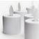 Duni Moving Flame White LED-ljus 3.8cm 10st