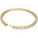 Swarovski Matrix Tennis Bracelet - Gold/Transparent