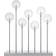Markslöjd Mäster Chrome Adventsljusstake 50cm