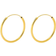 Pernille Corydon Mini Plain Hoops - Gold