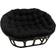 Blazing Needles Microsuede Double Papasan Chair Cushions Black (165.1x121.9)