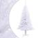 vidaXL Plastic Tree With Foot White Christmas Tree 59.1"