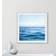 Joss & Main Seascape Satin White Framed Art 32x32"