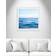 Joss & Main Seascape Satin White Framed Art 32x32"