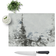 East Urban Home Forest And Mountain Landscape Watercolour Chopping Board 28.5cm