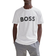 HUGO BOSS Men's Decorative Reflective Hologram Logo T-shirt - White