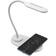 Denver LQI-55 LED table lamp, white, CCT, USB, QI