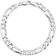 Macy's Men’s Figaro Link Chain Bracelet - Silver