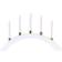 Star Trading Halla White Adventsljusstake 55cm
