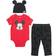 Disney Newborn Baby Bodysuit Pants & Hat Outfit Set - Mickey Mouse