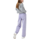 Hype Girl's Ruffle Princess Script Crop Crew Neck - Grey (ZVLR-235)